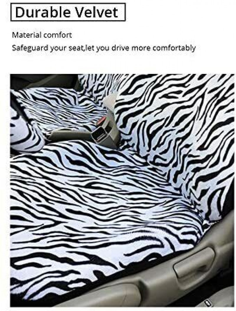 Car Seat Cover Luxury Short Plush Seat Cover + Steering Eheel Cover
