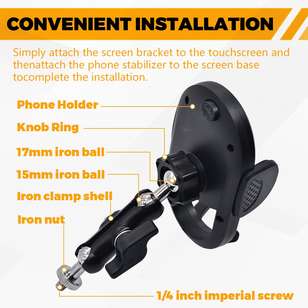 360° Car Phone Mount Holder Suitable for dashboard storage box For Cell Phone