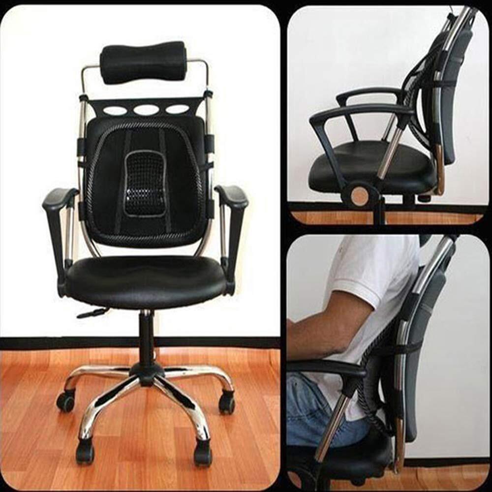 Universal 2x Mesh Back Support Lumbar Brace For Car Office Seat Chair Cushion