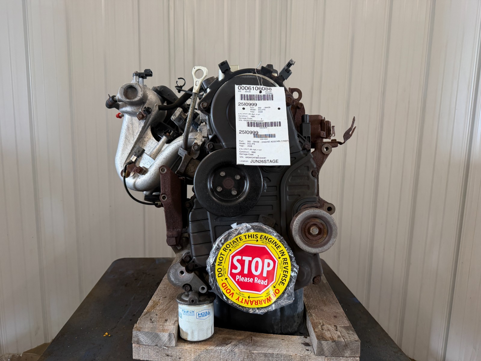 06-08 Mitsubishi Eclipse Engine Motor 2.4 189k Miles 90 DAYS GUARANTEE