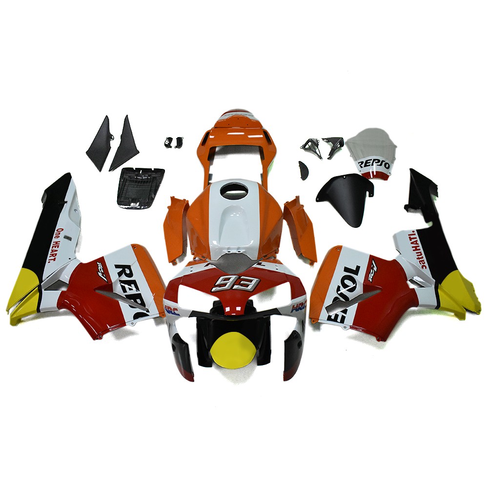 Bodywork Fairing Kit For Honda CBR600RR F5 2003 2004 ABS Fairings Repsol Orange