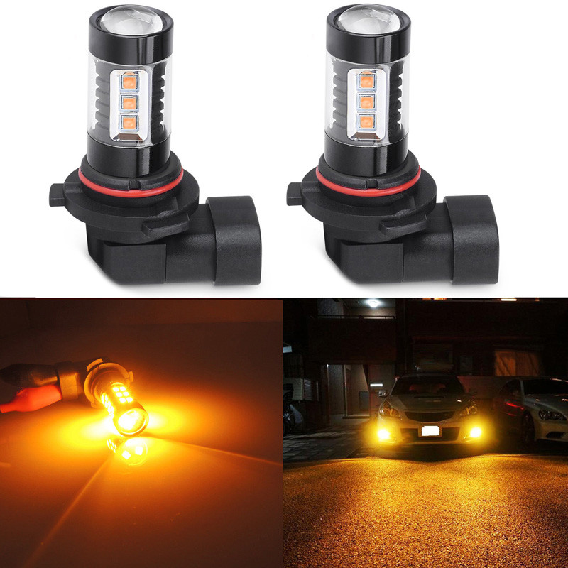 2Pcs Amber Gold H10 9145 9140 LED Bulbs For Ford f 150 Fog Driving Lights DRL