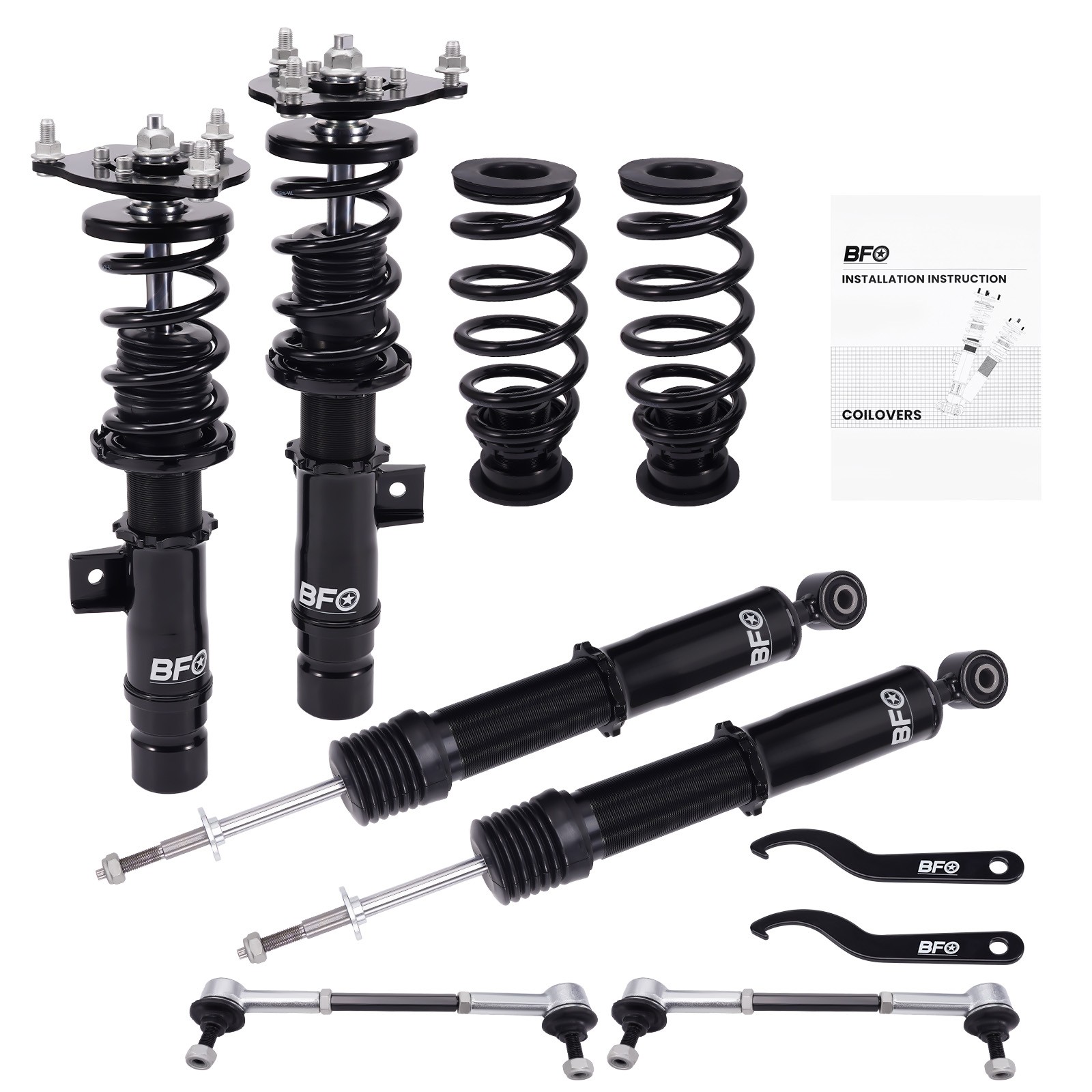 BFO Shocks Struts Coilovers Suspension Kit for Honda Civic Si Only 2017-2021