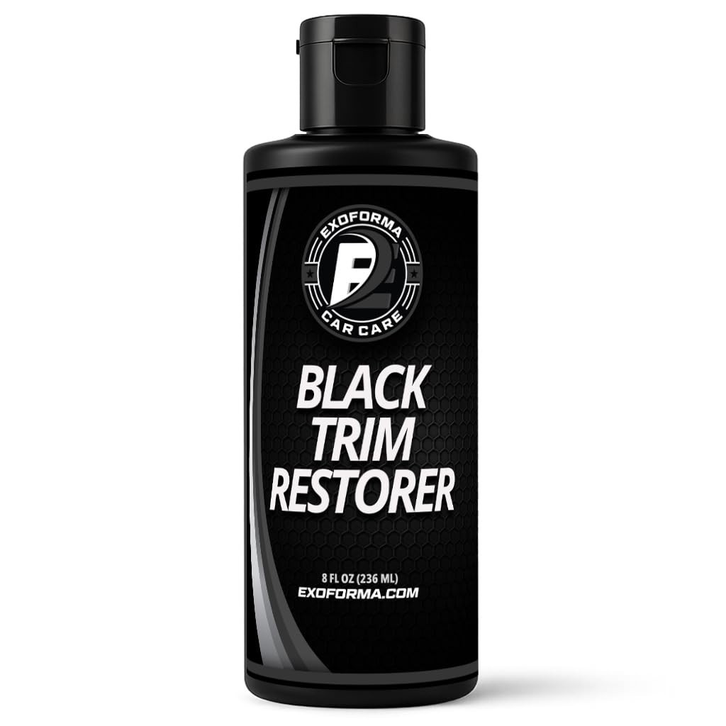 ExoForma Black Trim Restorer – Lasts 6+ Months, Dye Infused Waterproof Plastic R