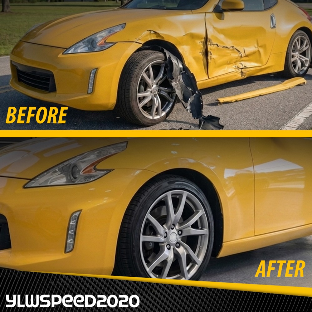 Front Driver & Passenger Side Fender Liners Set Fit For 2009-2020 Nissan 370Z