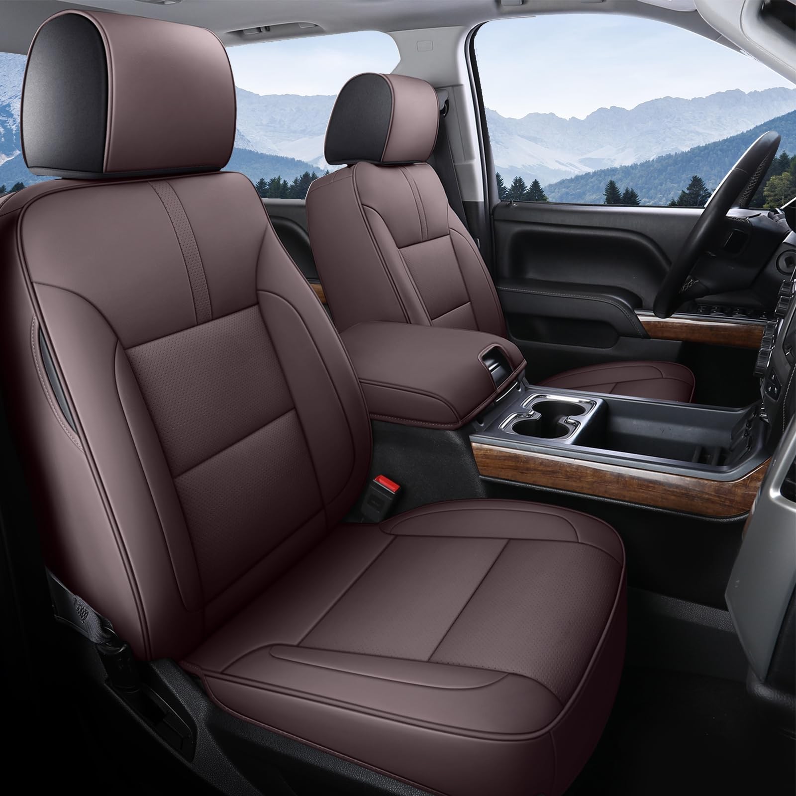 Coverado Chevy Silverado Seat Covers, Leather Car Seat Covers Custom Fit