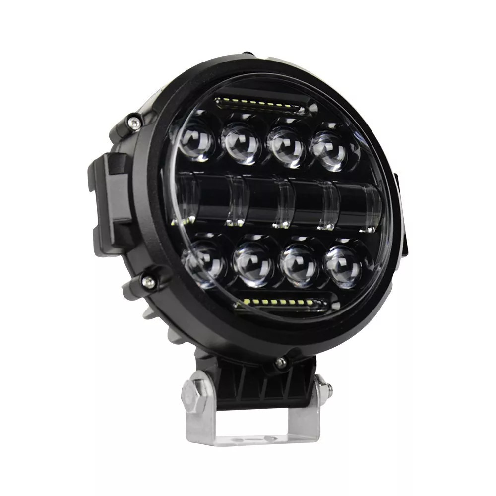6” Round LED Work Light Bar Spot Offroad Truck SUV ATV Driving Bumper Fog Pods