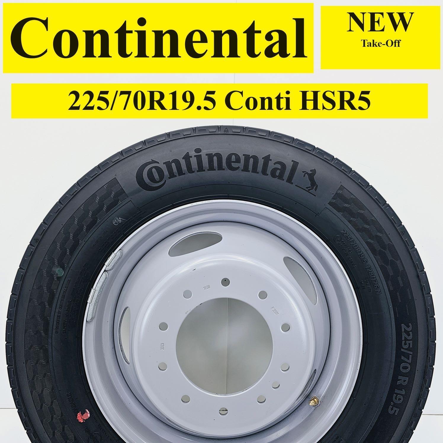 2025 FORD F450 F550 225/70R19.5 CONTINENTAL CONTI HSR5 1 TIRE & STEEL RIM