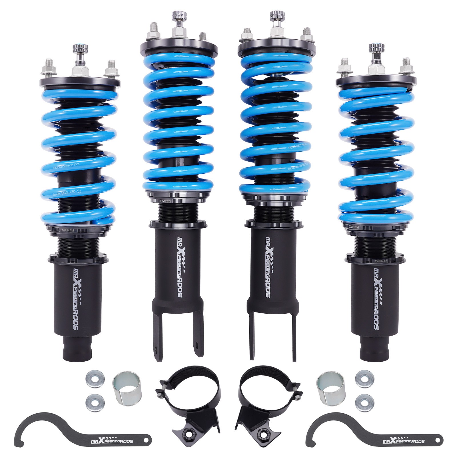 MaXpeedingrods T6 Damper Adj. Coilovers Kit for Honda Civic CR-X del Sol 92-95
