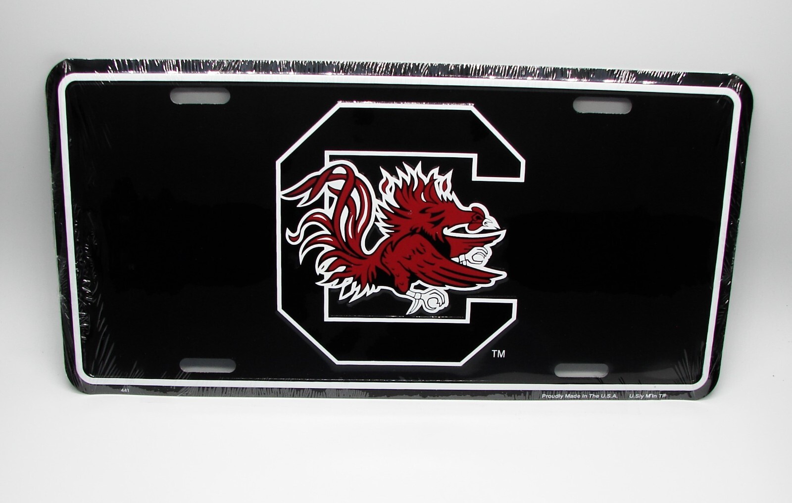 Licensed NCAA SOUTH CAROLINA GAMECOCKS EMBOSSED METAL NOVELTY LICENSE PLATE