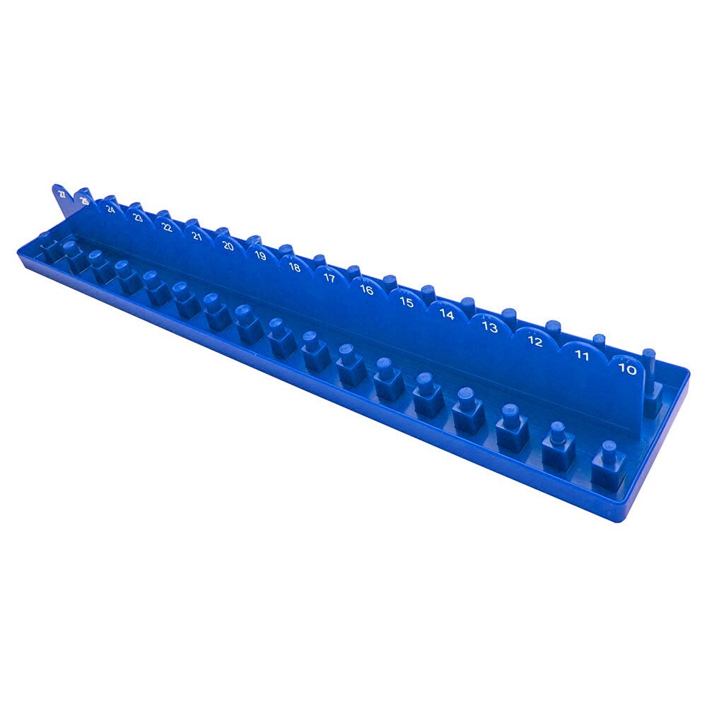 1/2″-Dr. 34-Socket Tray Holder Organizer Rack Rail Storage Metric 10 mm ~ 27 mm