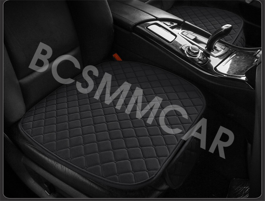 Car Front Seat Bottom Cover Cushion Chair Protector Winter Warm Short Plush Pad