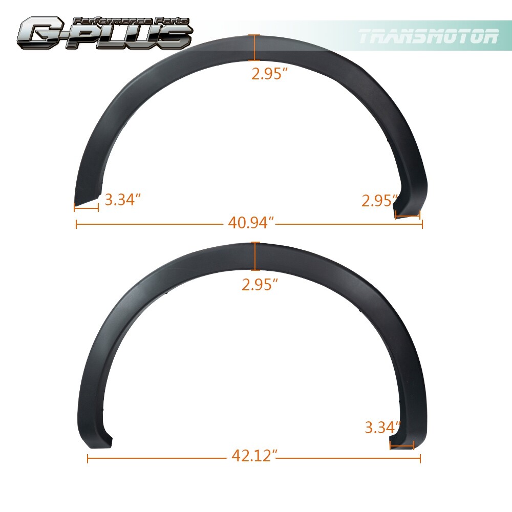 4PC Fender Flares Wheel Protector Set Fit For 2009-2014 Ford F-150 Factory Style