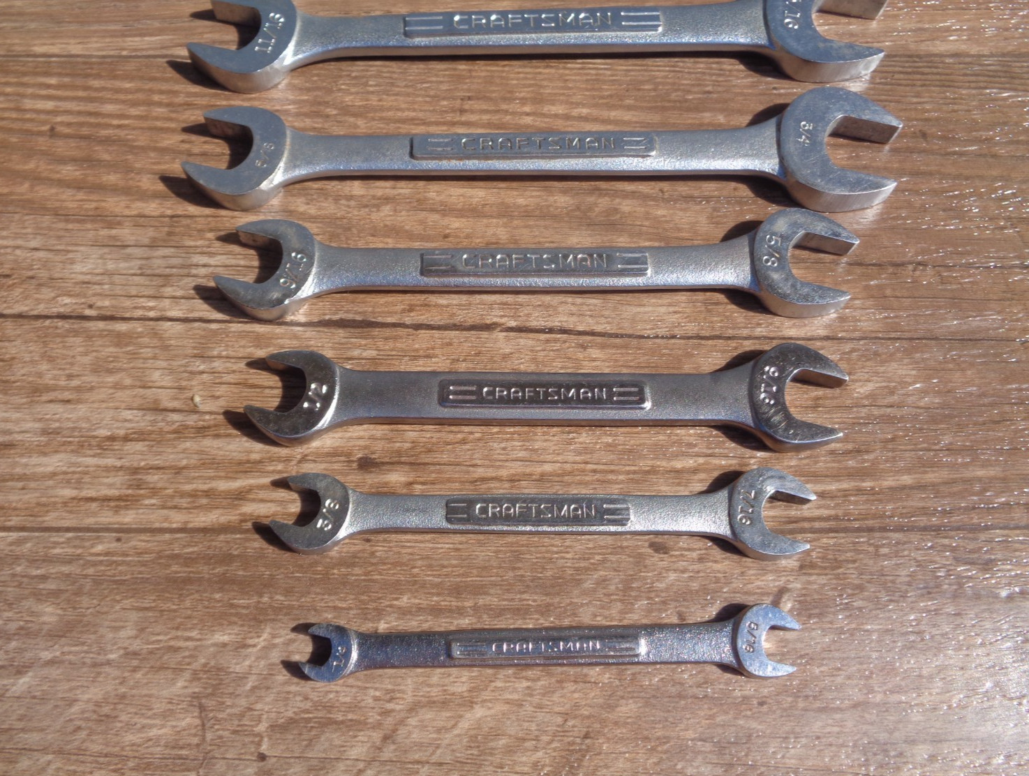 9 – CRAFTSMAN Open End Wrenches SAE 1/4″ – 1-1/8″ Wrench Set