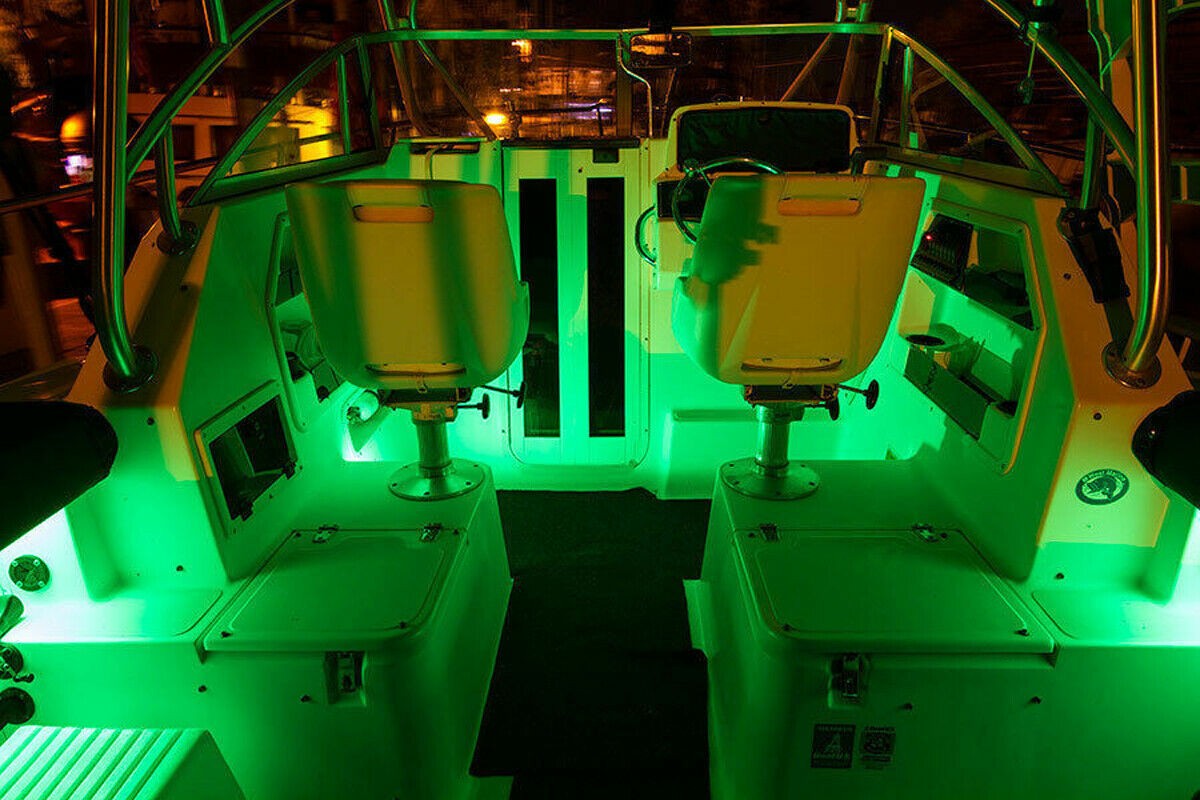 Fishing Boat / Kayak Boat Green Night Fishing LED Light Kit – IP67 Waterproofing