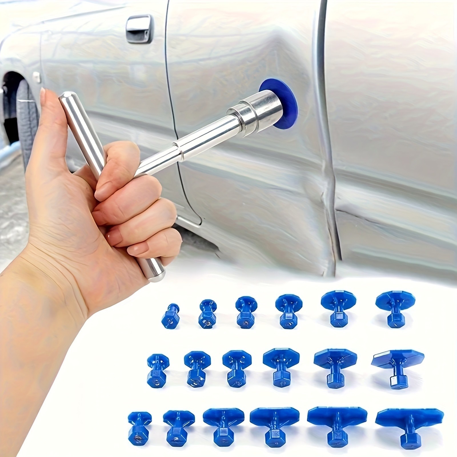 Car Dent Repair Tool Kit – Puller Set for Auto Body Dent Removal