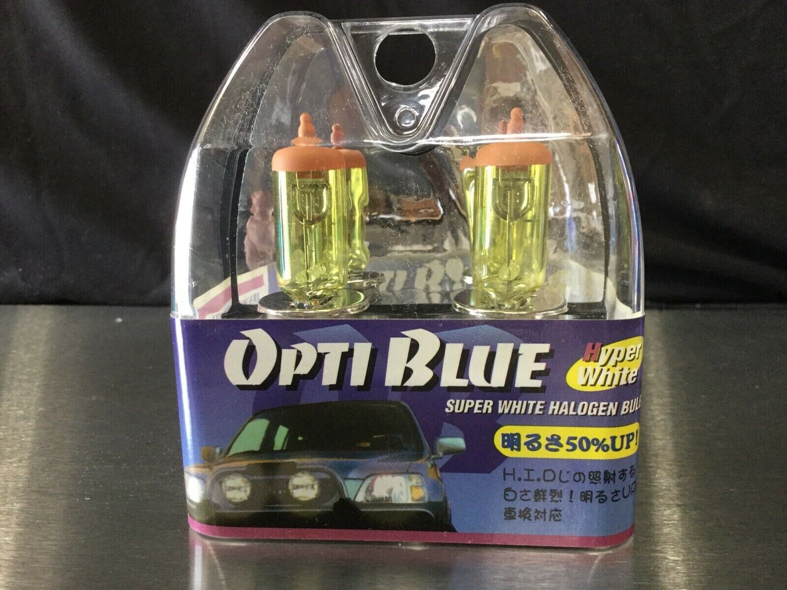 2pcs H4 Halogen Yellow Head Light Bulbs 12V 55W