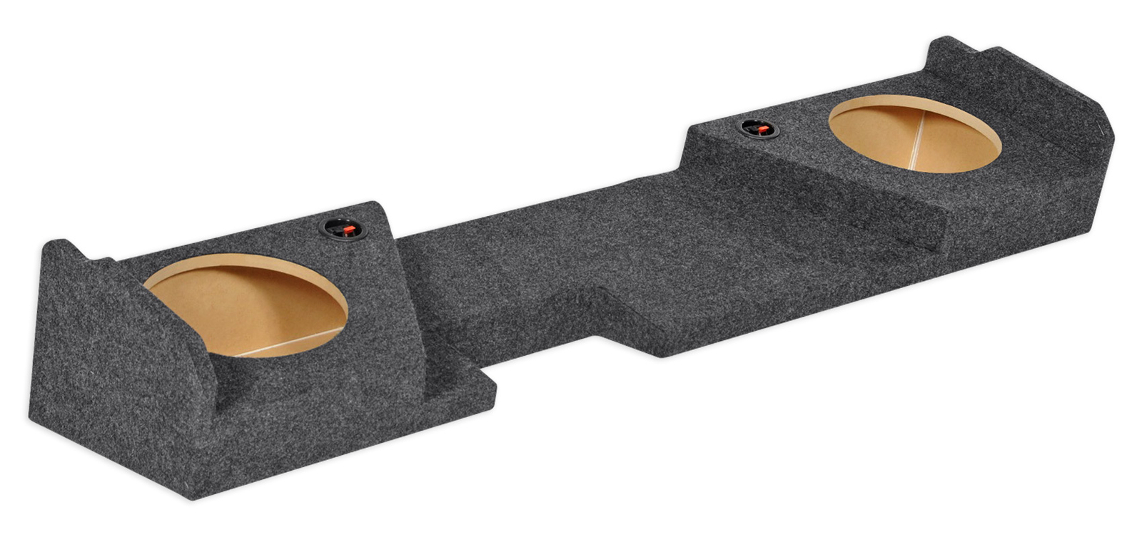 Double Cab Dual 10″ Downfire Subwoofer Sub Box Enclosure For 2014-2017 GMC/Chevy