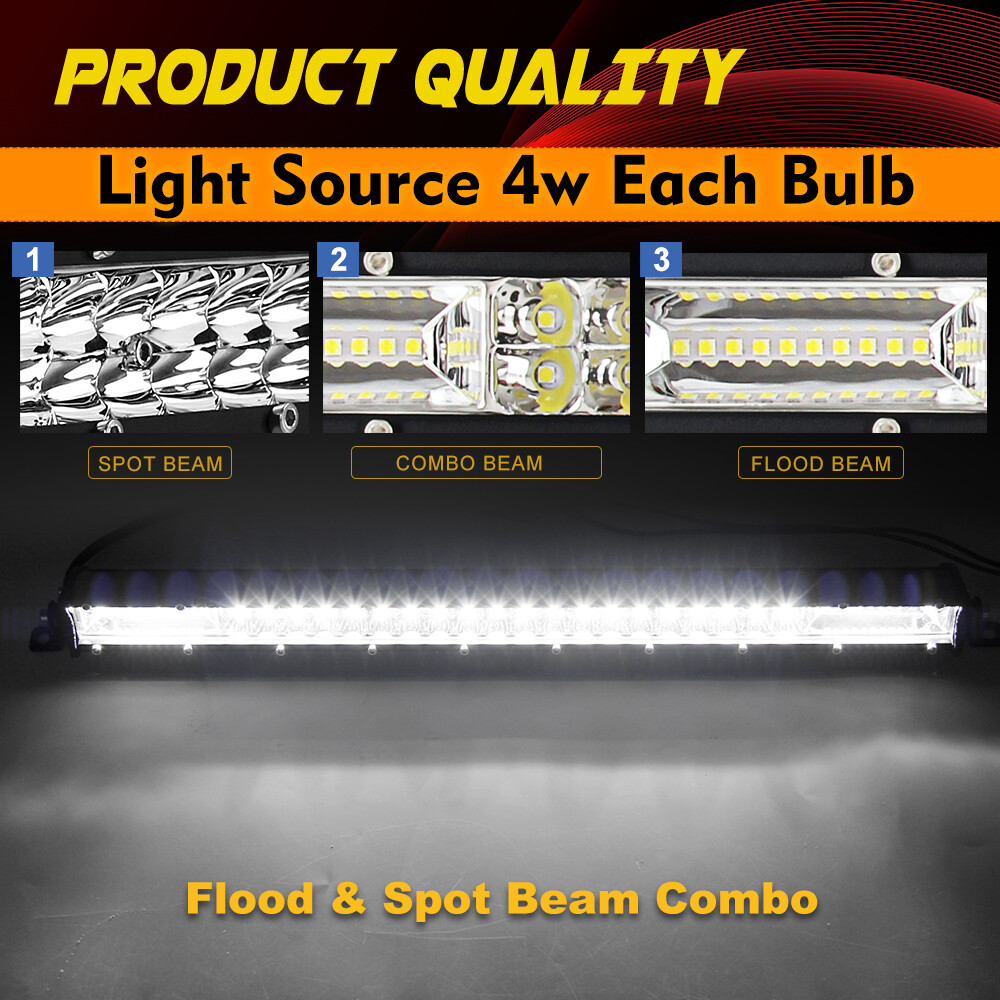 38″ Inch 1200W LED Light Bar Spot Flood Combo Off Road Driving Lights ATV 36″