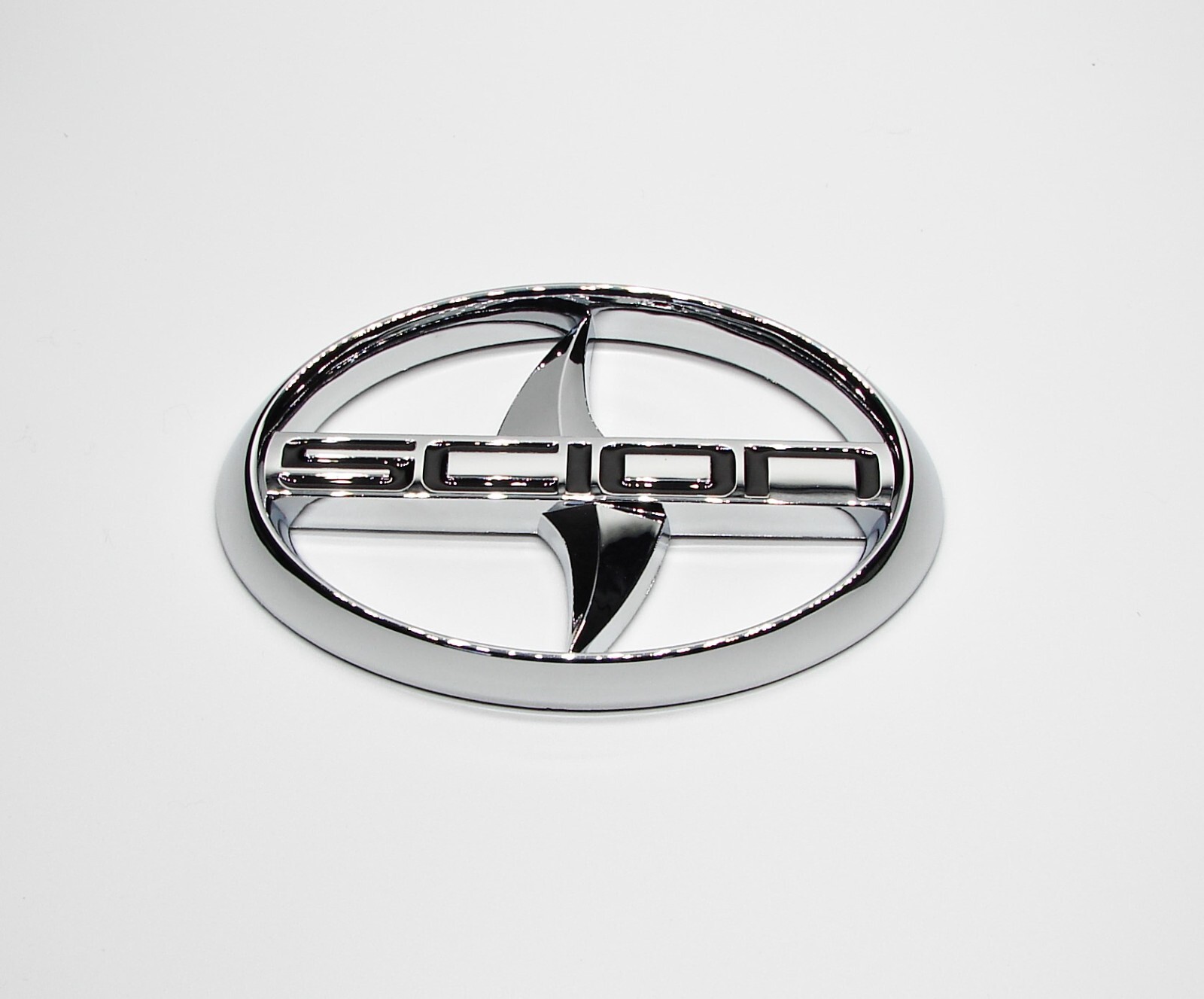 SCION CHROME SILVER COLOR ABS PLASTIC 3D EMBLEM STICKER DECAL