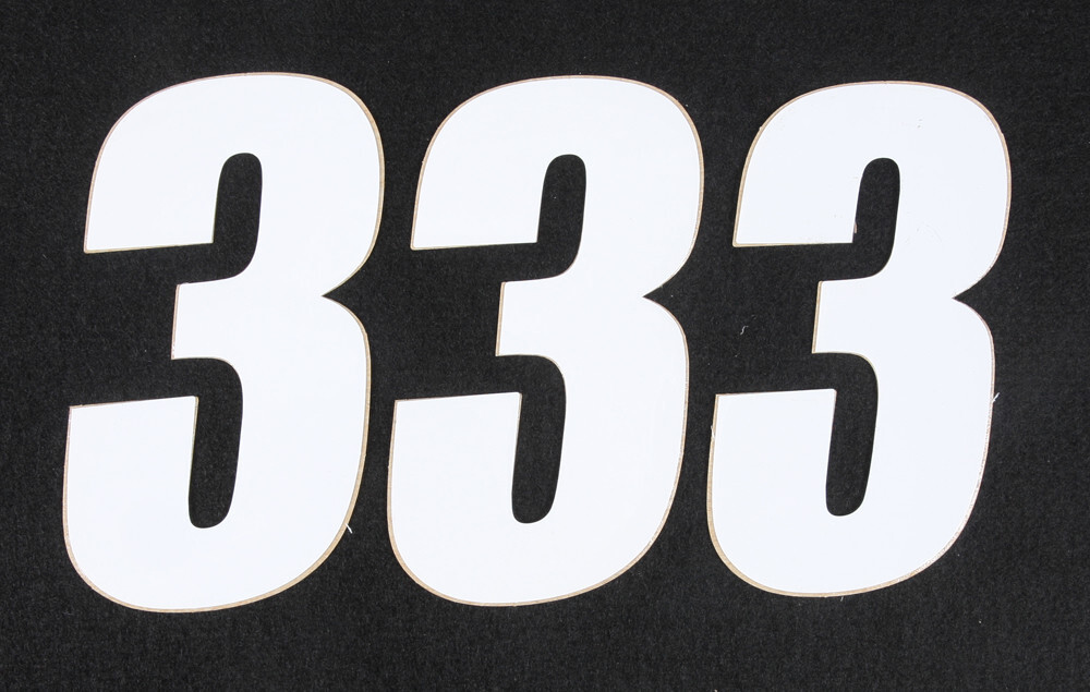 D’COR 4in Number 3/PK White 3 45-14-3