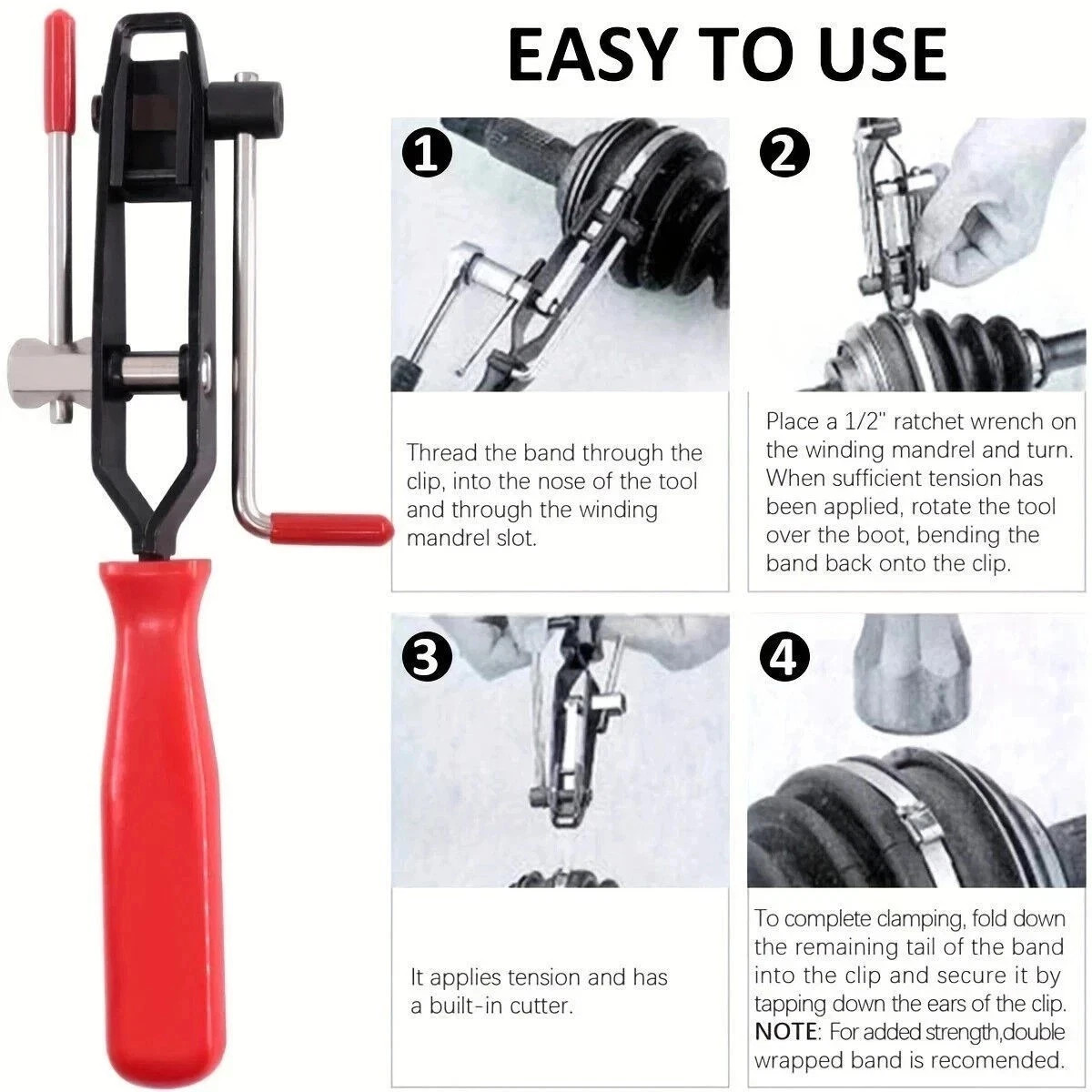 Serpentine Belt Tool Kit,Universal 3/8″ 1/2″ Drive Serpentine Belt Adjust Tighte