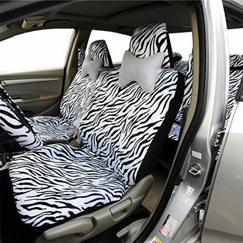 Car Seat Cover Luxury Short Plush Seat Cover + Steering Eheel Cover