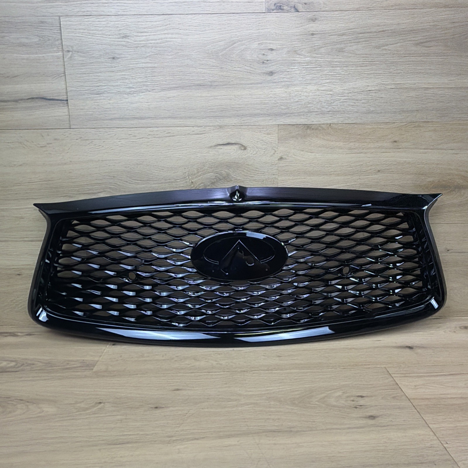 24 FOR 2017-2022 INFINITI Q60 GLOSS BLACK FRONT UPPER GRILL BRAND NEW