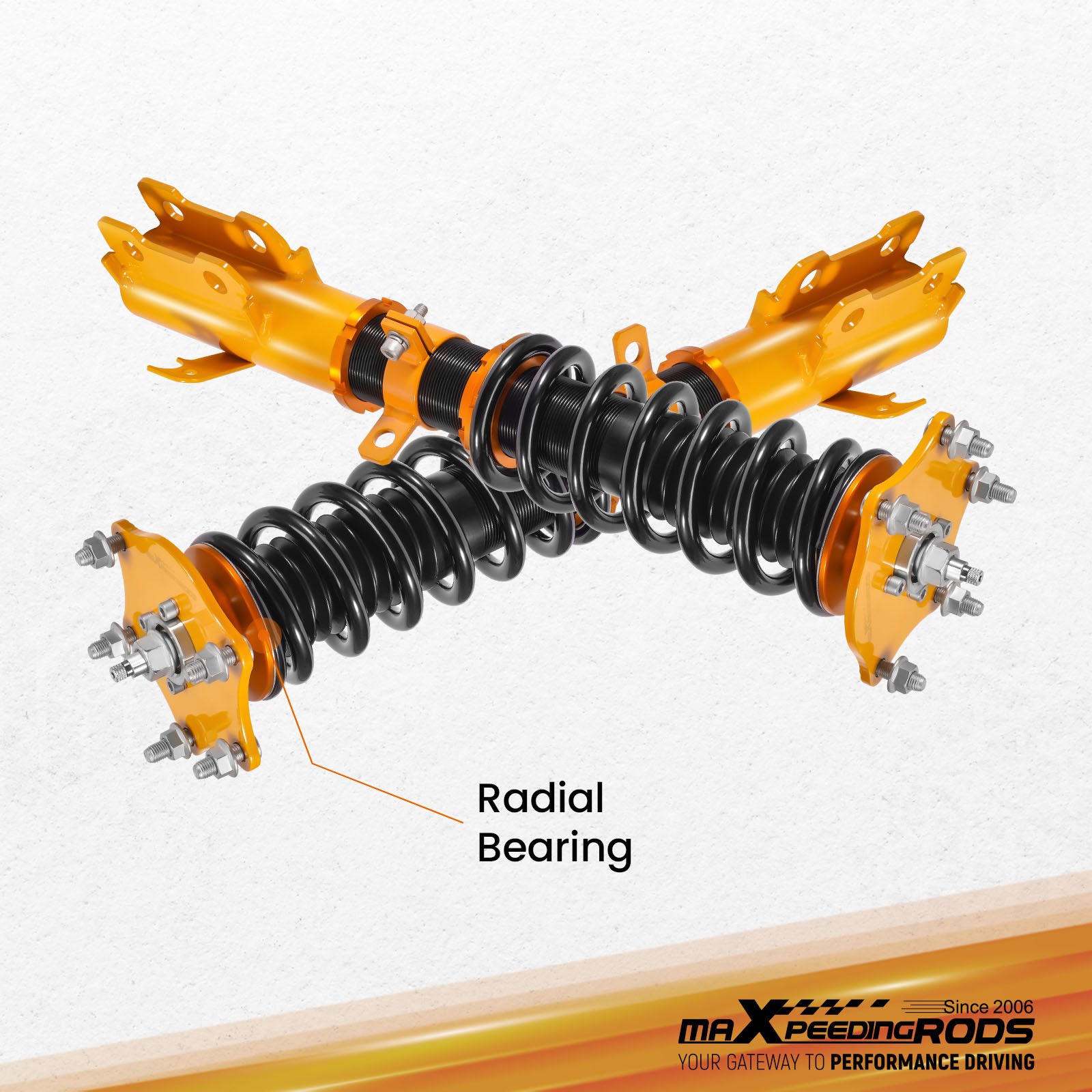 Maxpeedingrods 24 Ways Damper Coilover For HONDA CRV CR-V 2007-2011 Shock Struts