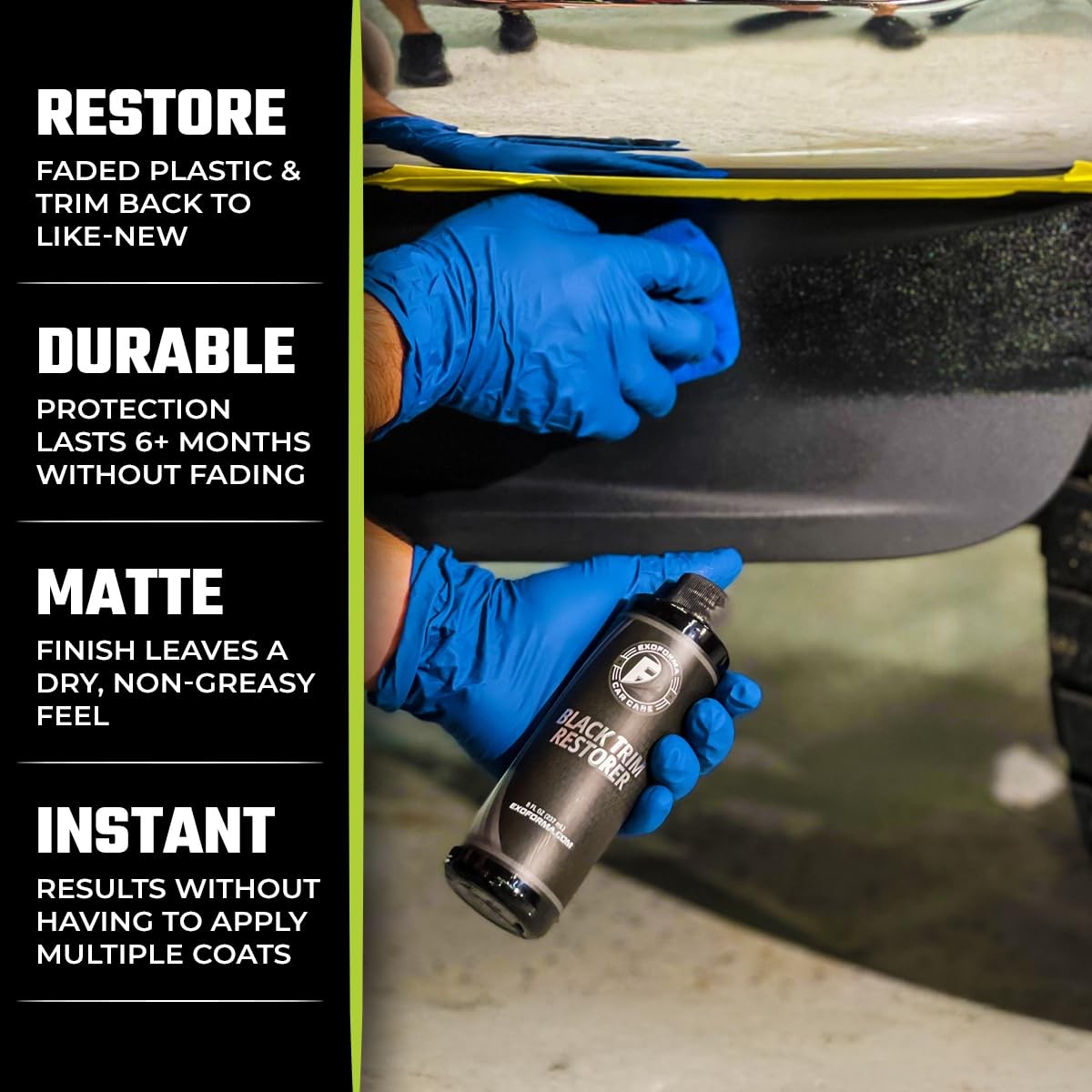 ExoForma Black Trim Restorer – Lasts 6+ Months, 4 Fl Oz (Pack of 1),