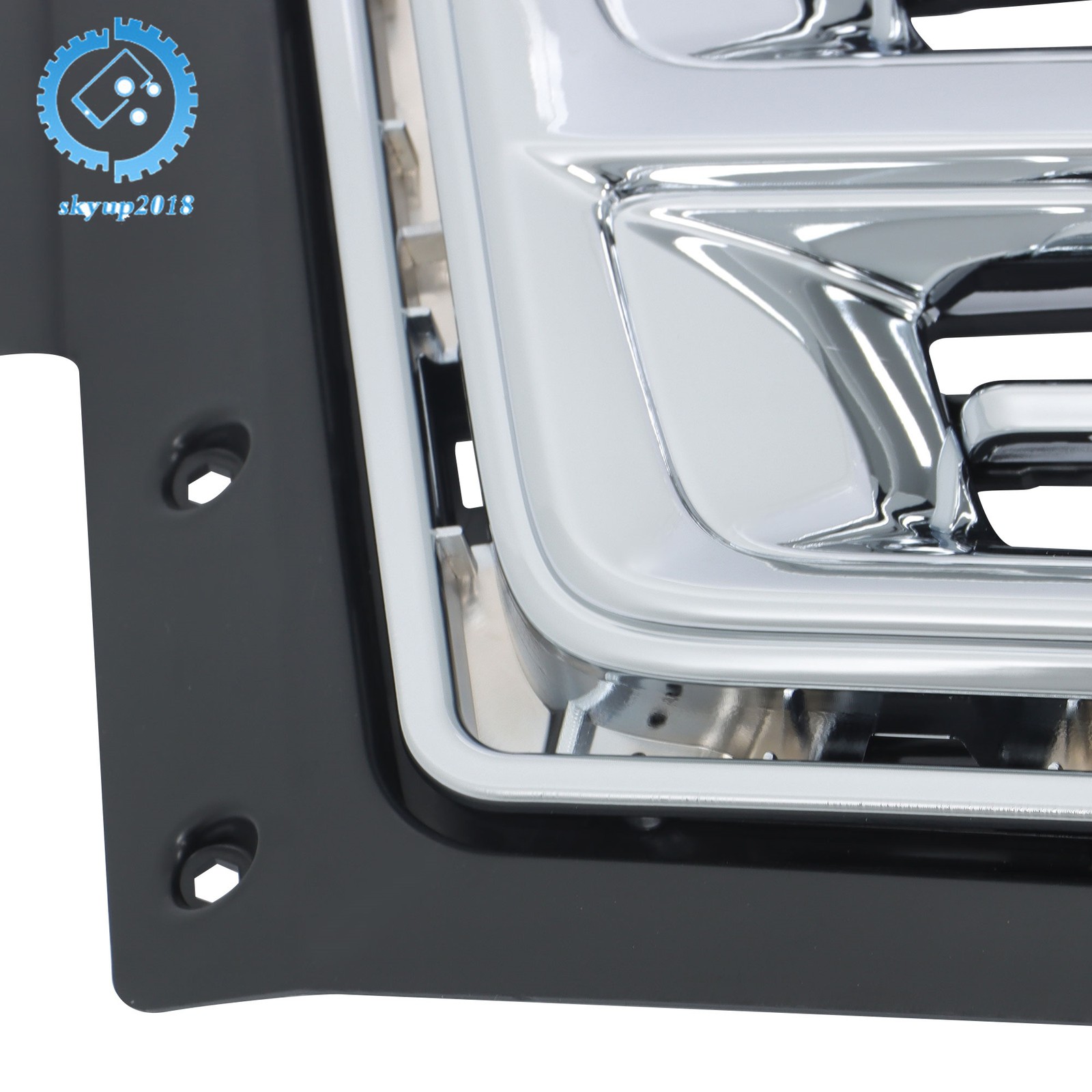 Grille Chrome Without Camera Hole Front Upper Side For Cadillac Escalade 2015-20