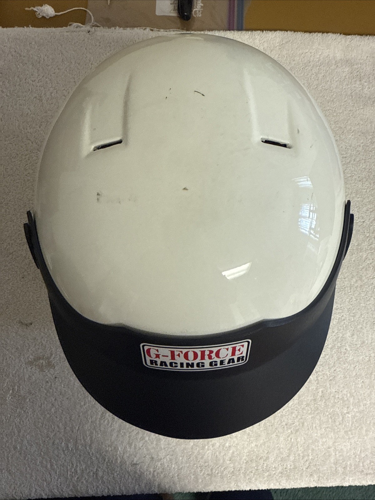 G-Force Racing Gear GF750 Open Face Helmet XXL White – Excellent – Free Shipping