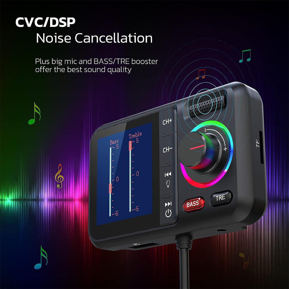 Car FM Wireless Bluetooth Transmitter MP3 Player 2USB Fast Charger Adapter USA