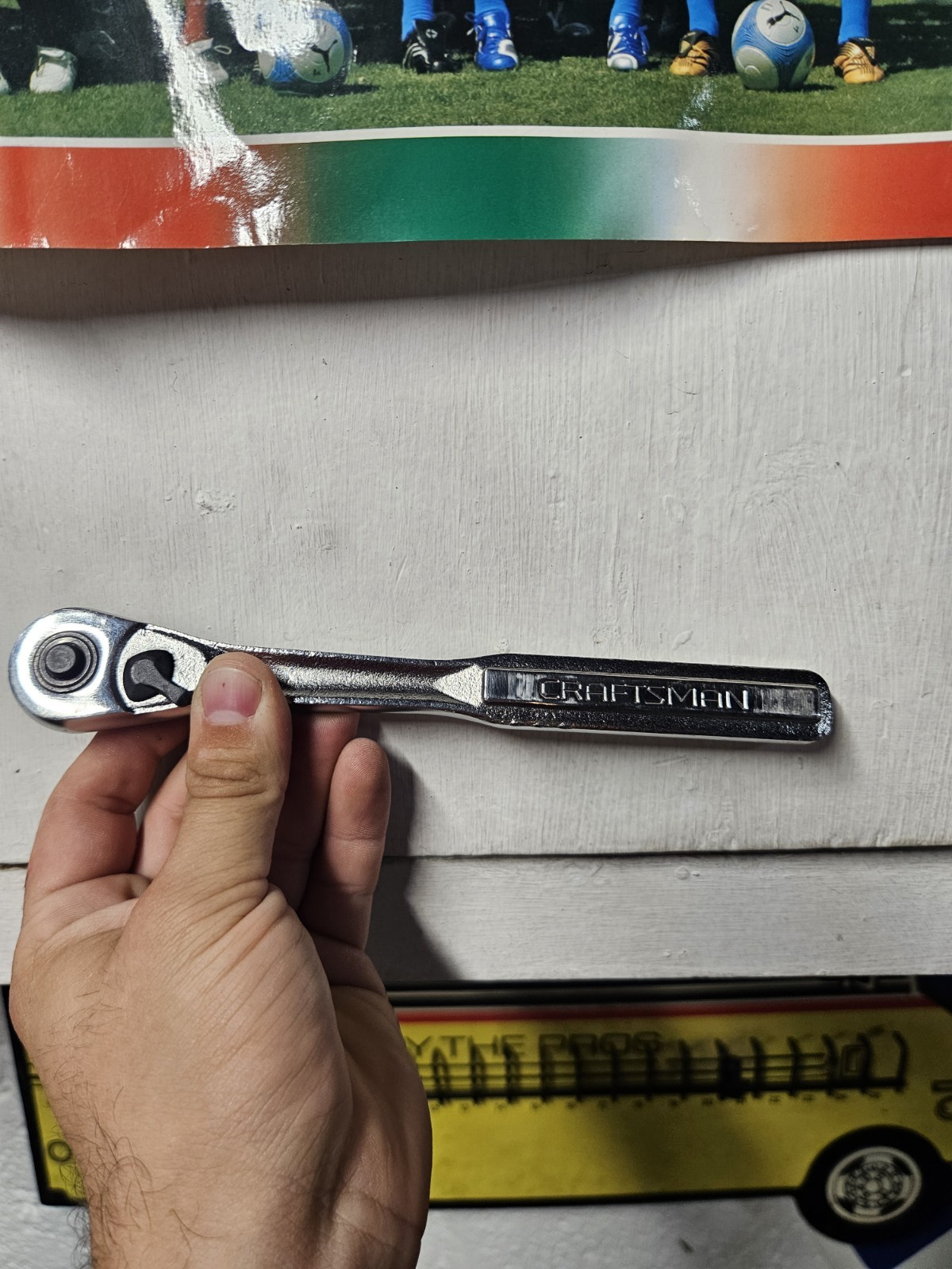Craftsman 8″ Ratchet Socket Wrench 3/8″ Drive Quick Release -VT- #44808 USA