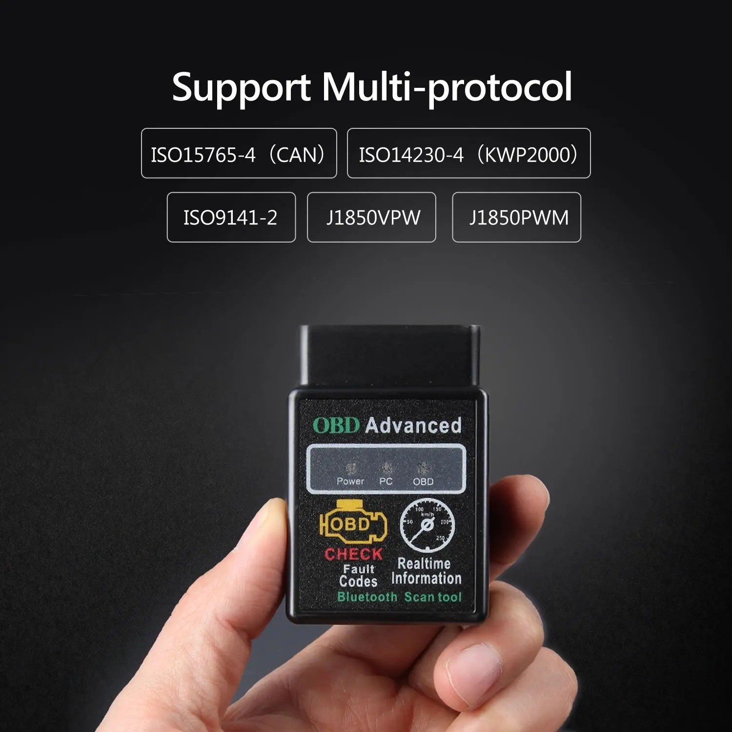 Wireless Bluetooth OBD II Scanner – Car Engine Diagnostic Tool & Code Reader