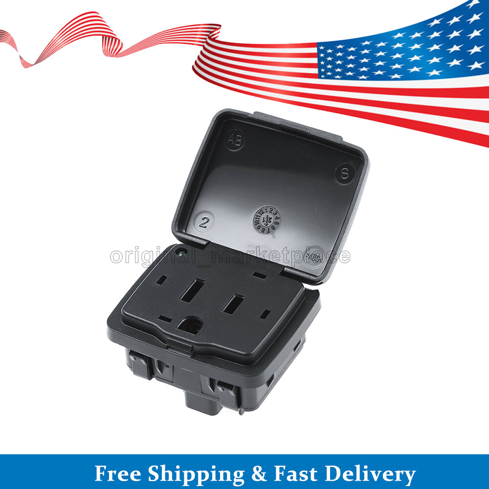 Center Console Rear AC Power 110V Outlet Socket Plug 150W for Ford F-250 F-350