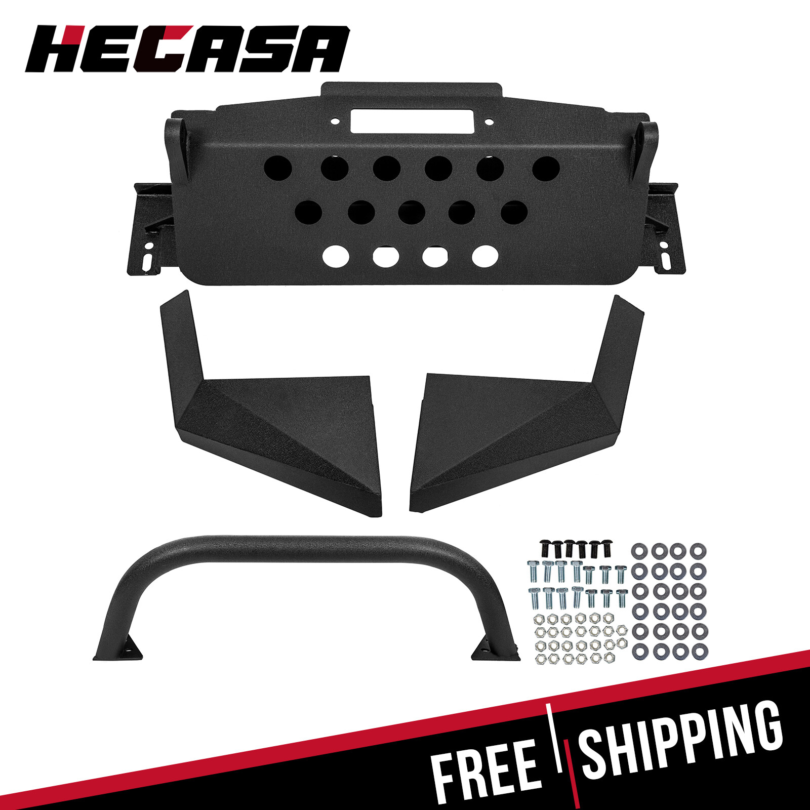 For 1998-2011 Ford Ranger Modular Front Winch Bumper with Bull Bar