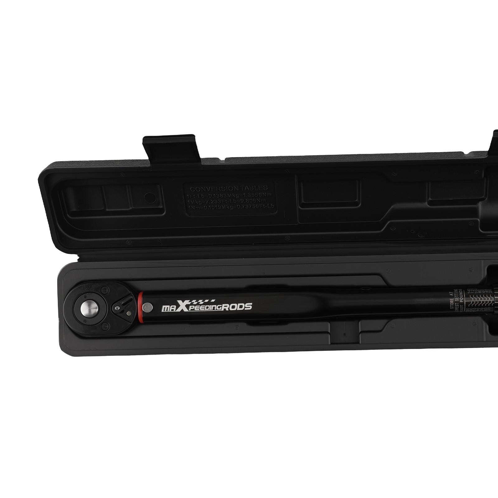 Click Type Torque Wrench 1/2 Drive 10-150 Ft-Lb Pre-calibrated with Storage Case