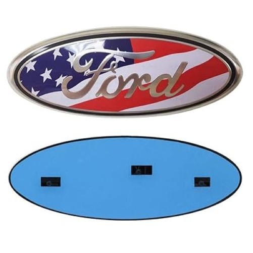 Ford F150 Front Grille Emblem American Flag Ornament Badge 2004-2014 9 inch Oval