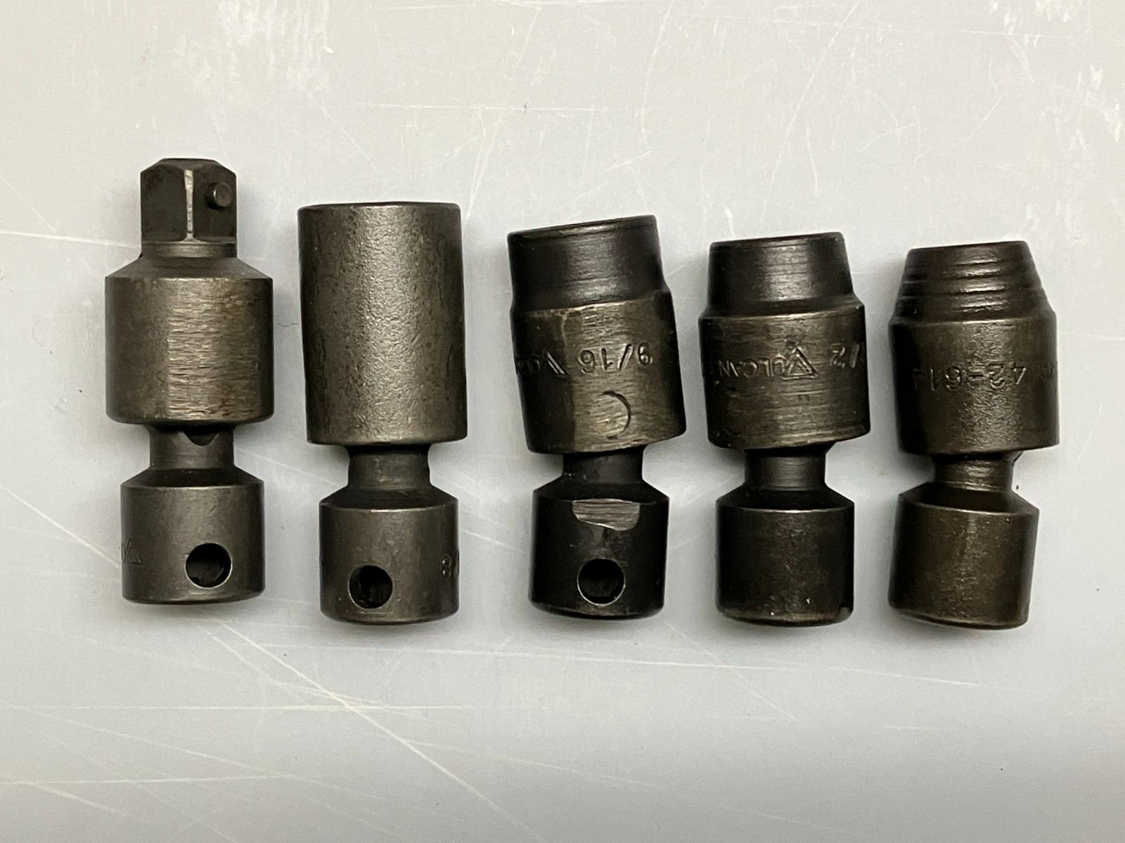 Vulcan Tool SAE Swivel Universal Impact Sockets- 3/8″ Drive 5 Pieces Like New