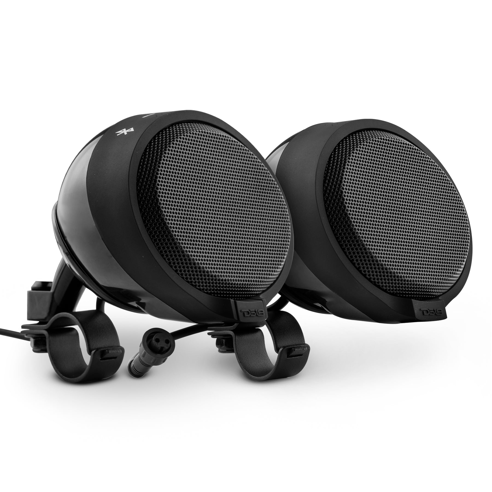 DS18 RYDERBT Bluetooth Speakers Amplified for Motorcycle Handlebar Mount