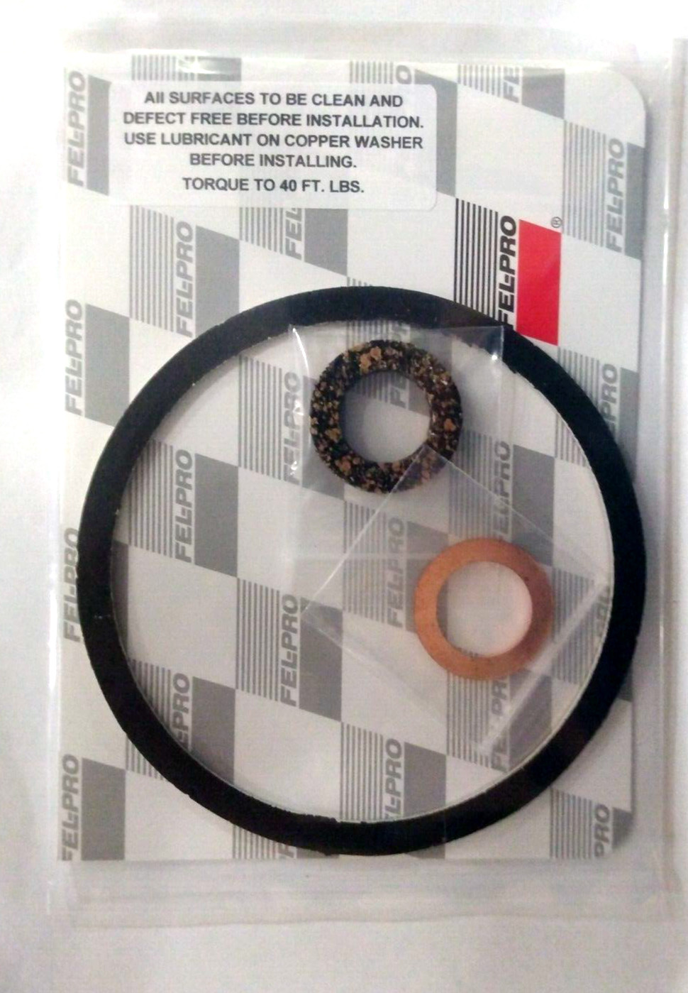 Mopar Chrysler 318 340 360 Right Angle Oil Filter Adapter Mount gaskets P5249320