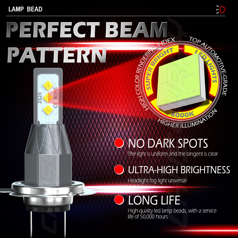 Combo LED Headlight Fog Light Bulbs Kit 8000K Fit BMW 328i 325xi 330xi 2002-2006