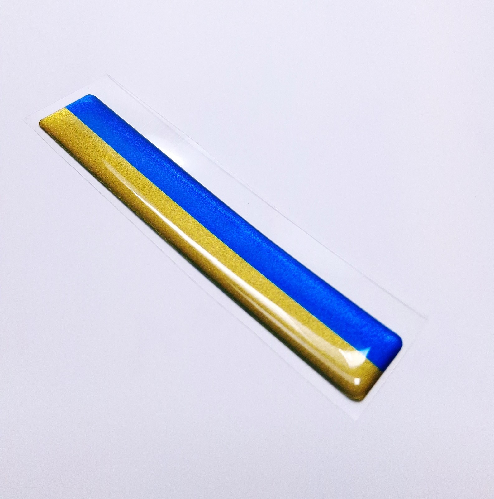 UKRAINE UKRANIAN FLAG 3D EPOXY CAR EMBLEM FLEXIBLE DURABLE WATERPROOF