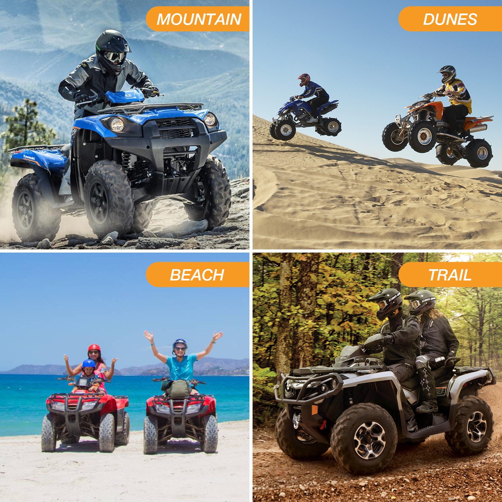 Waterproof ATV Quad Bike Cover Protector for Yamaha Grizzly 350 400 450 550 660