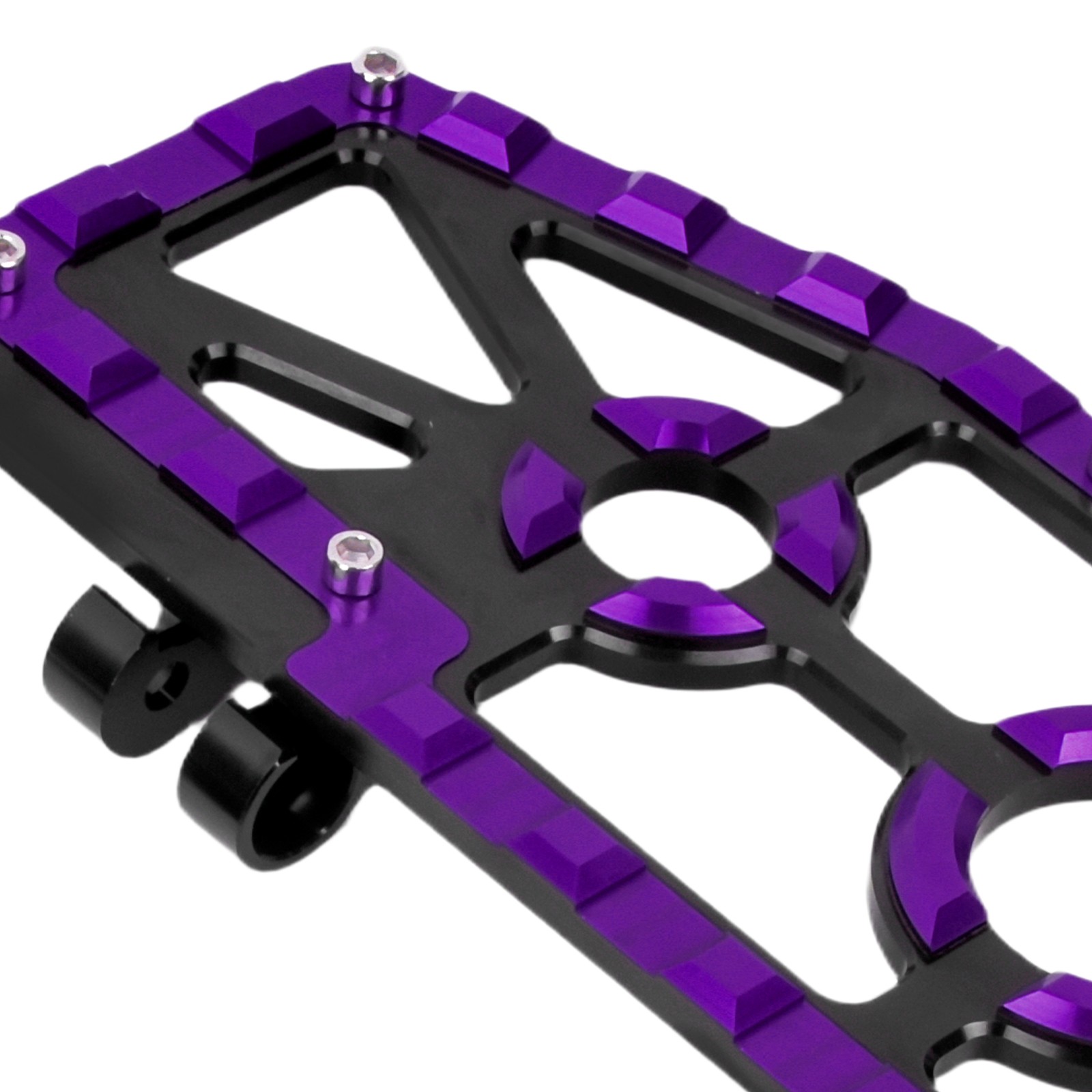 Purple Footboards Floorboards For Harley Touring Road King FLHR Road Glide 14-25