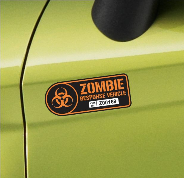 Zombie Response Vehicle Sticker Set Vinyl Decal Walking Dead Car Truck JDM Decal