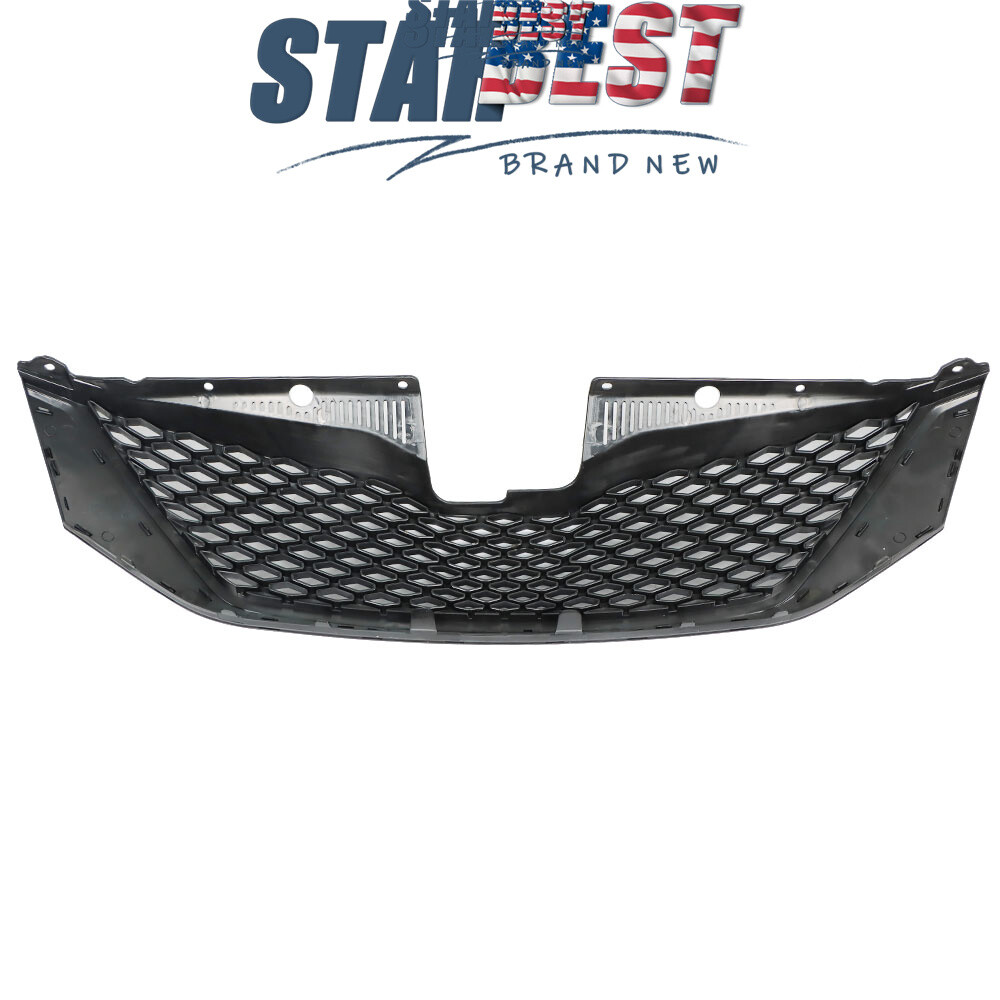 Gloss Black Front Upper Grille Grill Honeycomb Fit For 2011-2017 Toyota Sienna