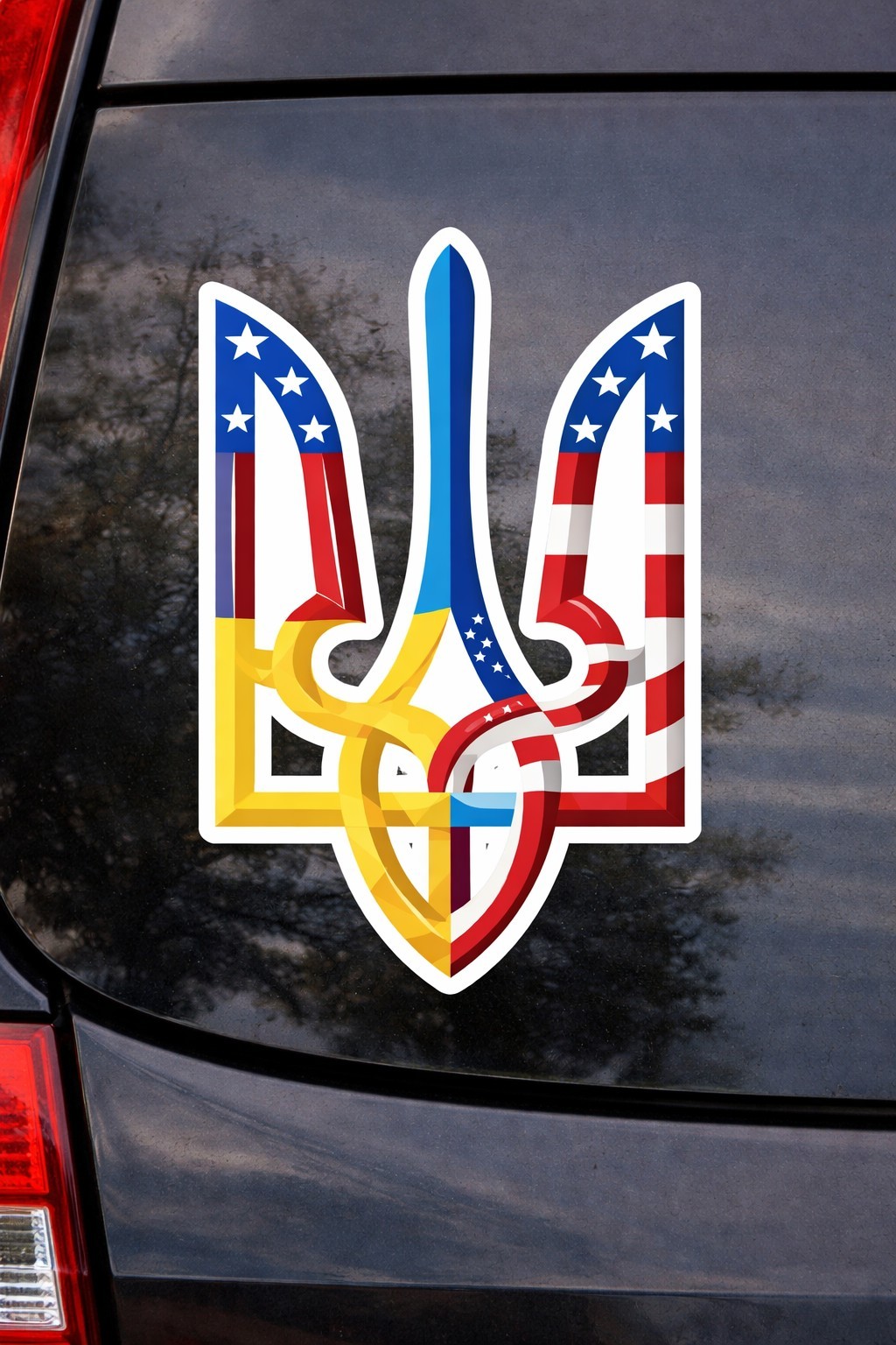 UKRAINE Tryzub Best Car 5″ Sticker Weatherproof Vinyl High Quality UV Resistant