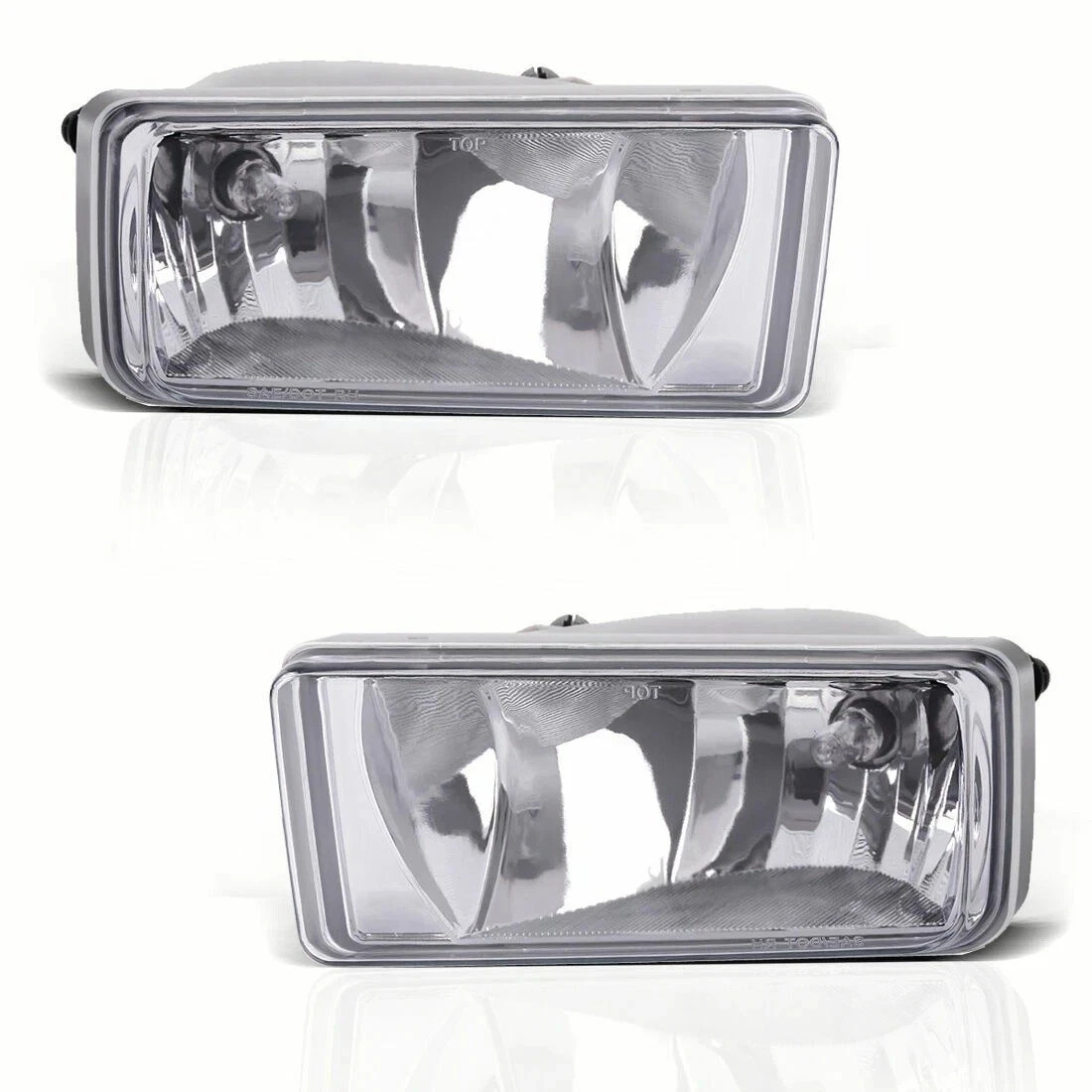 Front Bumper Chrome Kit With Lights Pair For 2007-2013 Chevrolet Silverado 1500